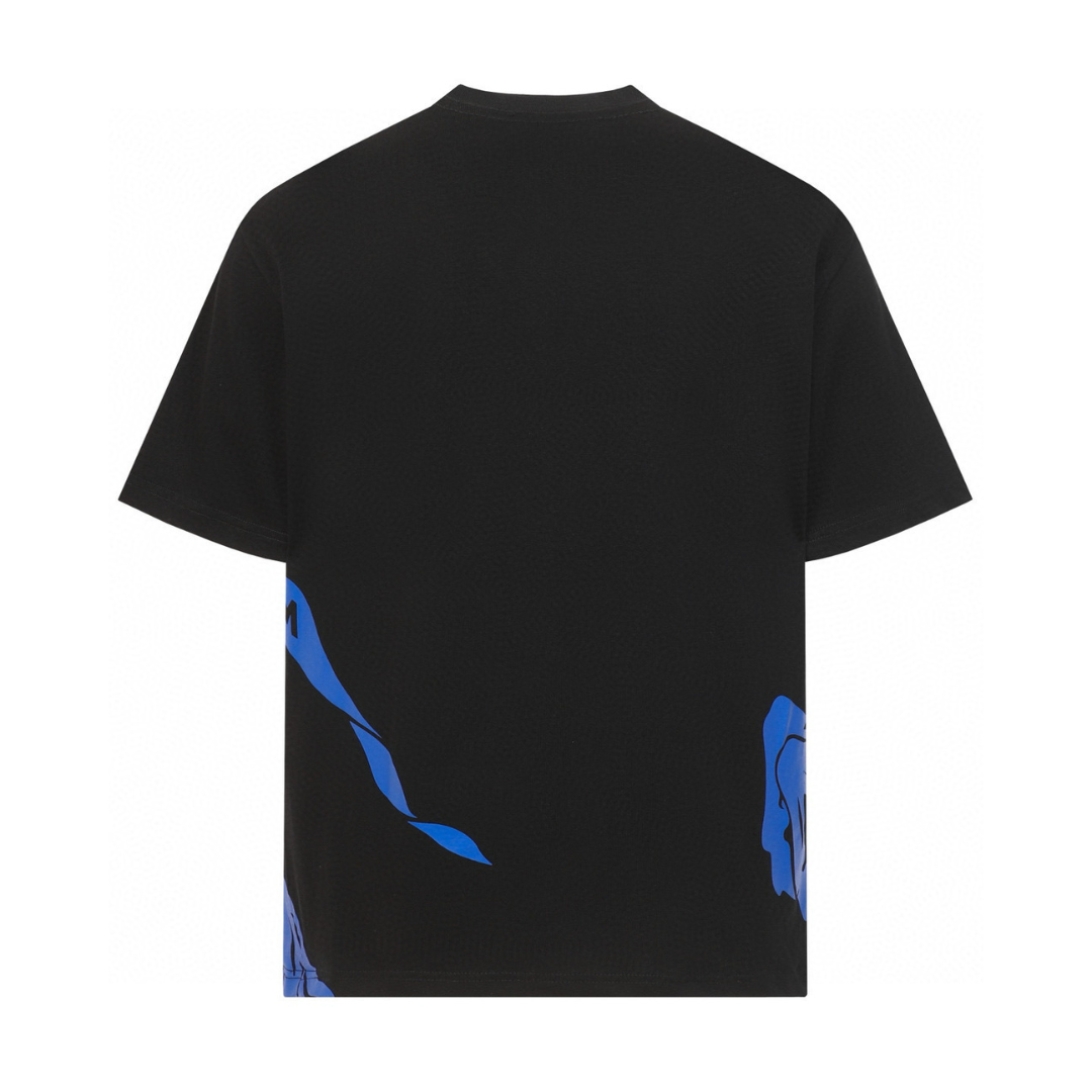 Berry" T-shirt Blue Black