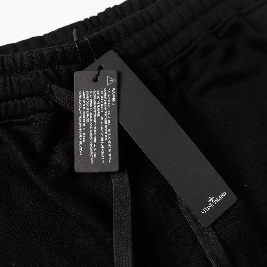 Stone" Monogram Shorts Black