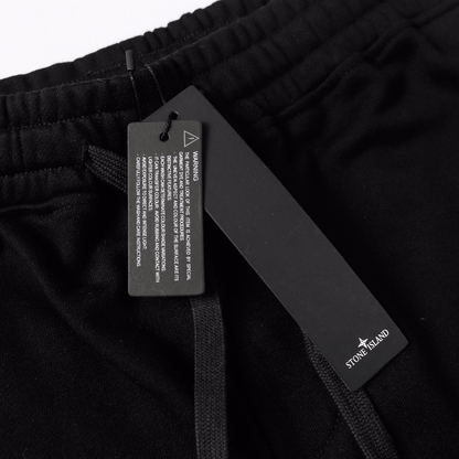 Stone" Monogram Shorts Black