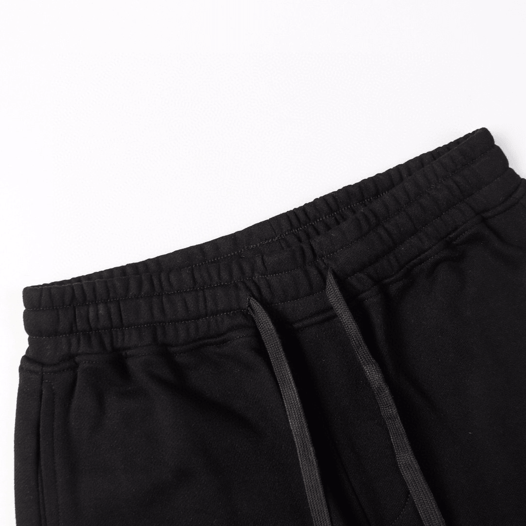 Stone" Monogram Shorts Black