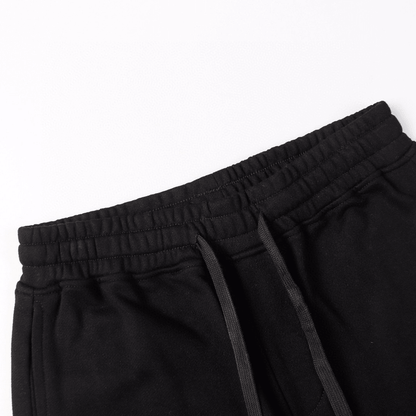 Stone" Monogram Shorts Black