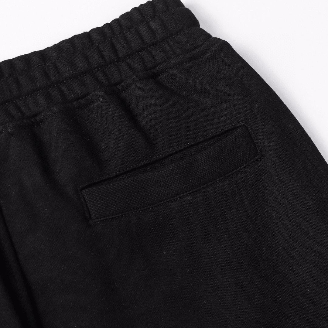 Stone" Monogram Shorts Black