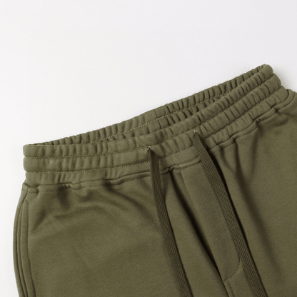 Stone" Monogram Shorts Kaki