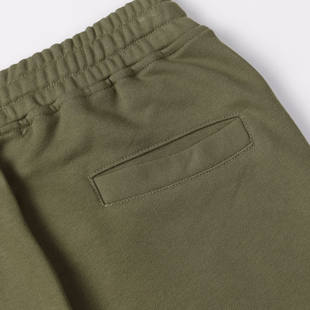 Stone" Monogram Shorts Kaki