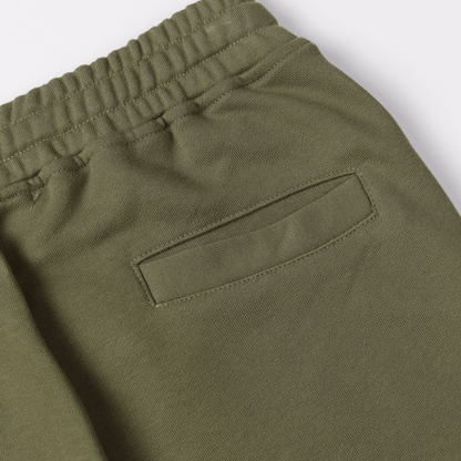 Stone" Monogram Shorts Kaki
