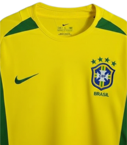 Brazil" 2002 Retro Home Jersey