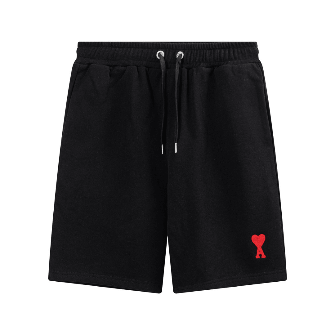 Ami" Shorts Black/Red