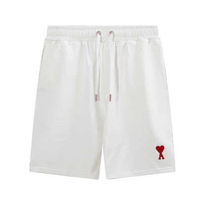 Ami" Shorts White/Red V2