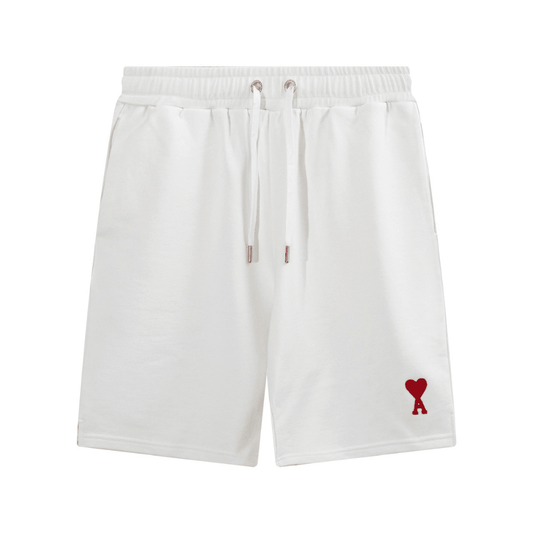 Ami" Shorts White/Red V2