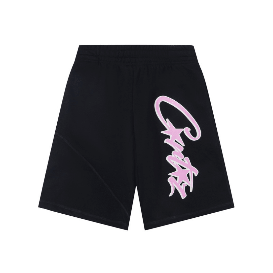 CRTZ" Shorts Black Pink