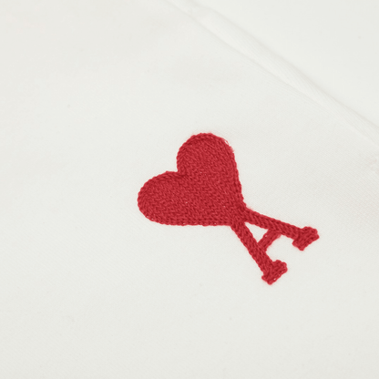 Ami" Shorts White/Red