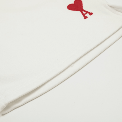 Ami" Shorts White/Red