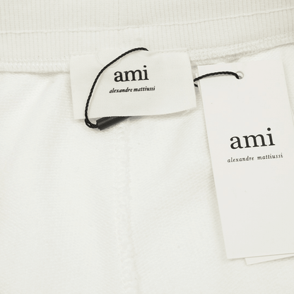 Ami" Shorts White/Red