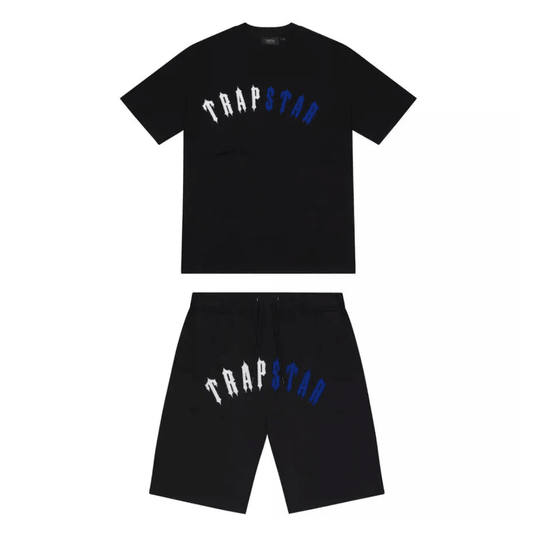 TS" Short Set Black Blue