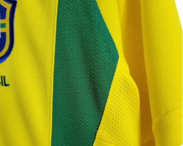 Brazil" 2002 Retro Home Jersey