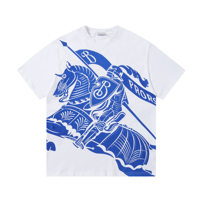 Berry" T-Shirt Blue White