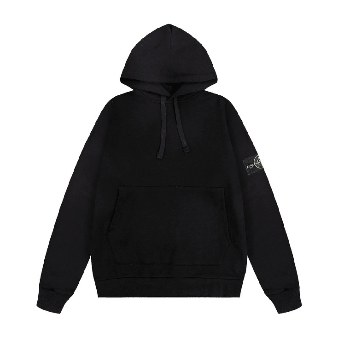 Stone" Hoodie Black